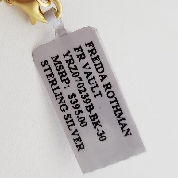 Freida Rothman 14K Plate Sterling Silver Tassel Pendant Necklace - Picture 8 of 9